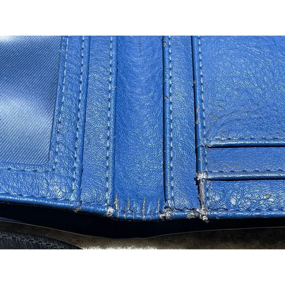 2 Vintage‎ Wallets Fossil And Ralph Lauren Blue And Black Leather